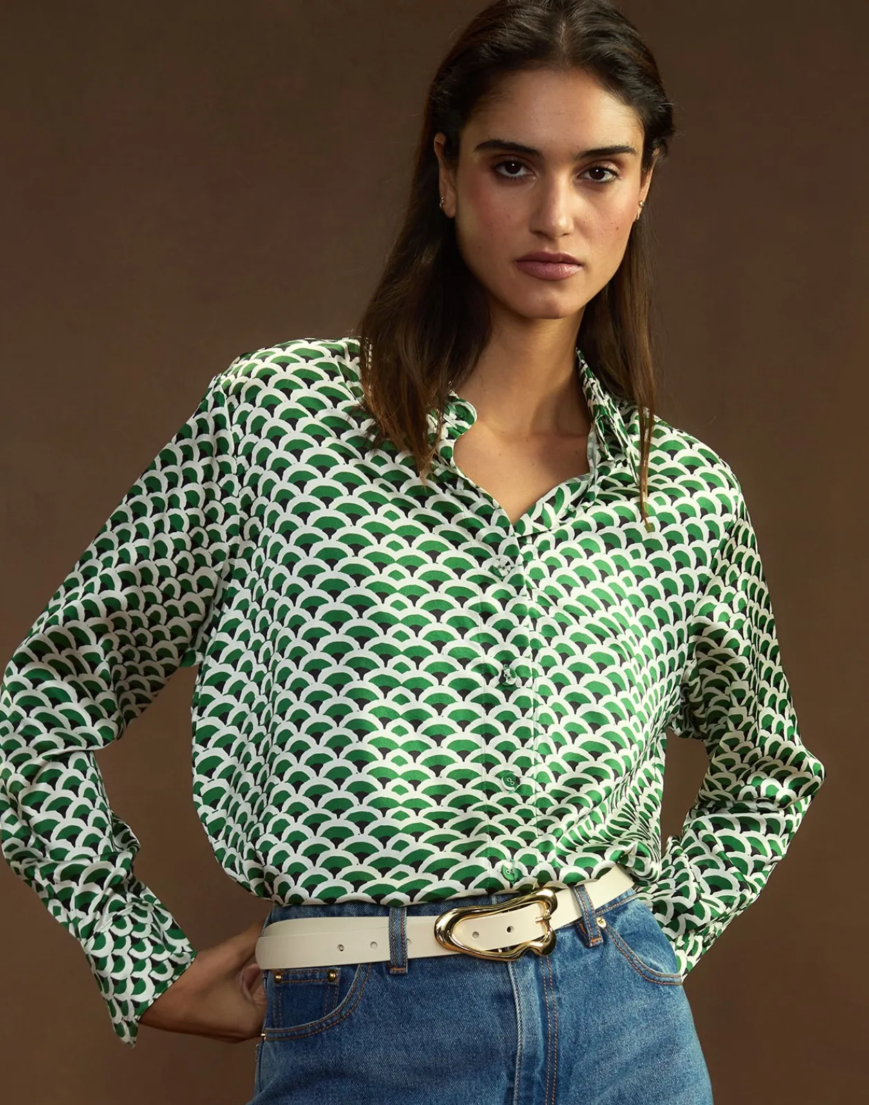 Best Cynthia Rowley Collectible Silk Shirt GRNWT