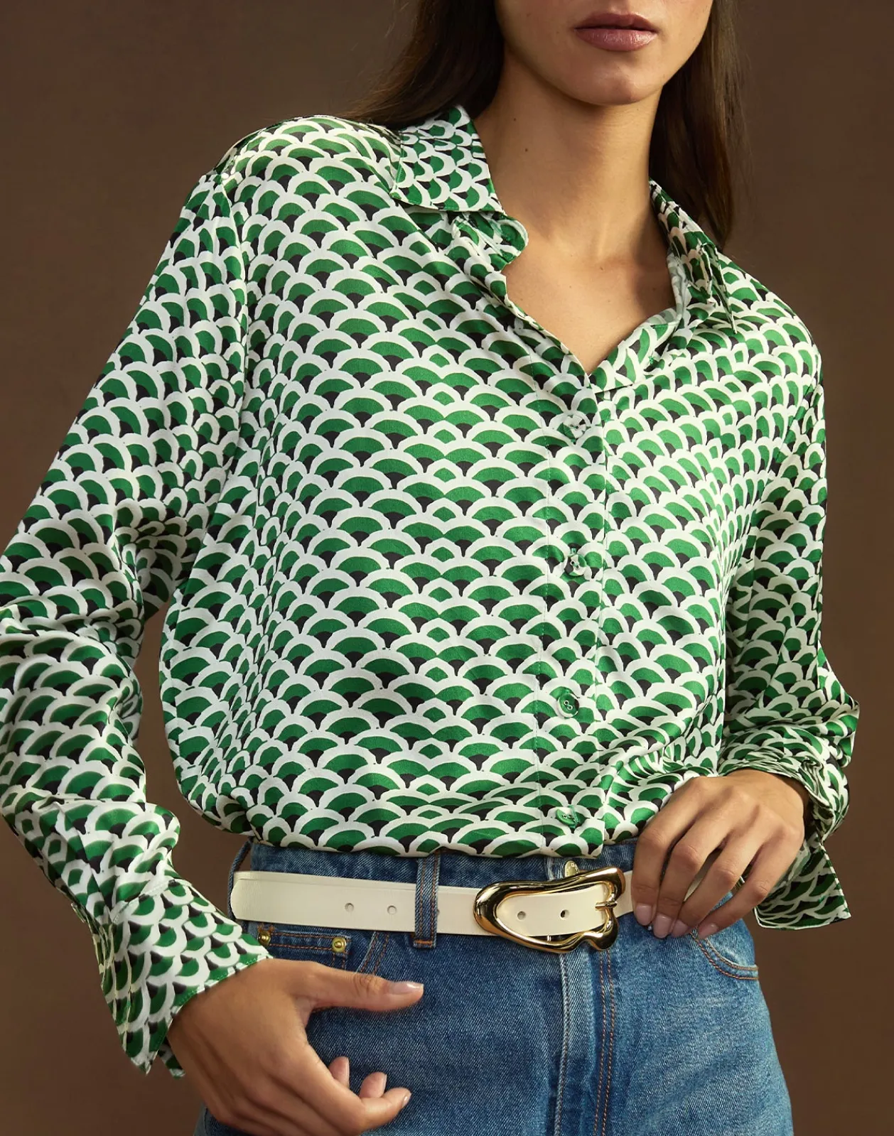 Best Cynthia Rowley Collectible Silk Shirt GRNWT