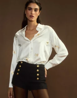 Best Cynthia Rowley Collectible Silk Shirt WHGLD