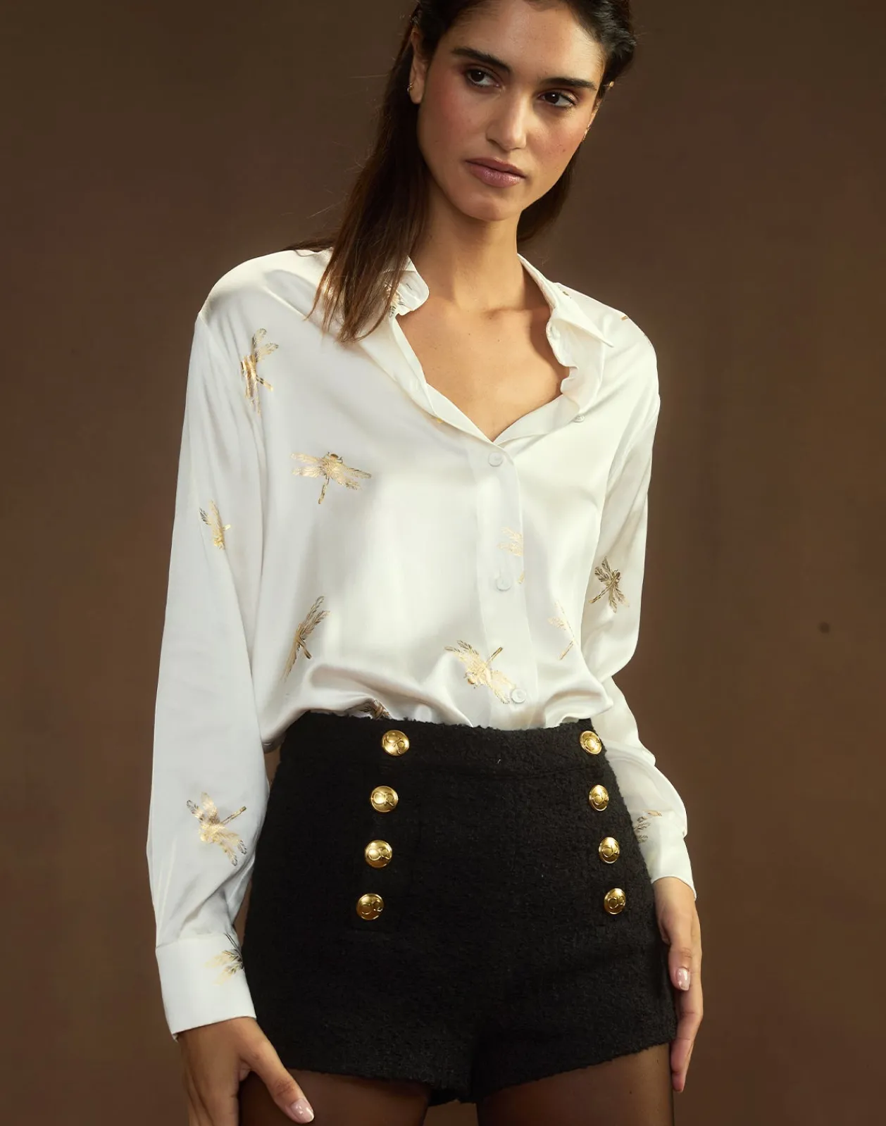 Best Cynthia Rowley Collectible Silk Shirt WHGLD