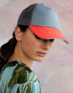 Fashion Cynthia Rowley Colorblock Trucker Hat VRBUBU