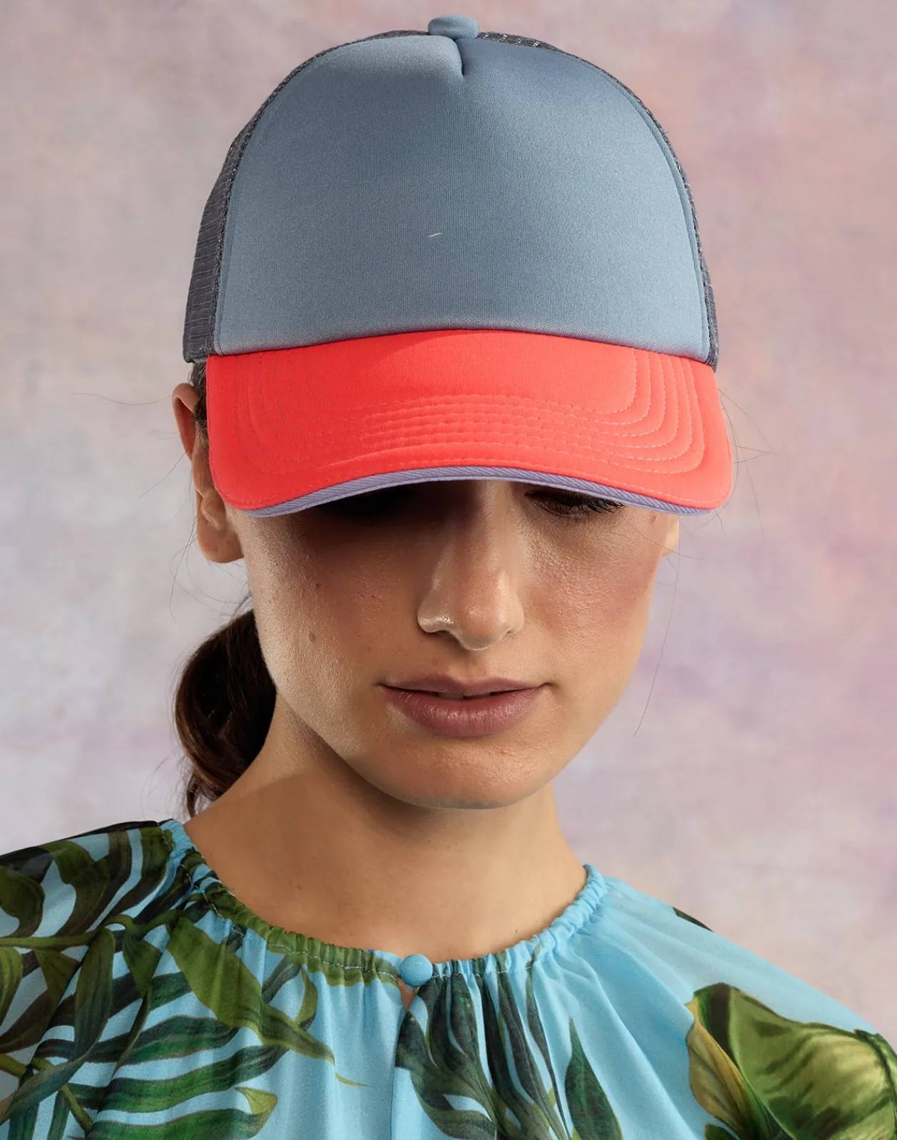 Fashion Cynthia Rowley Colorblock Trucker Hat VRBUBU