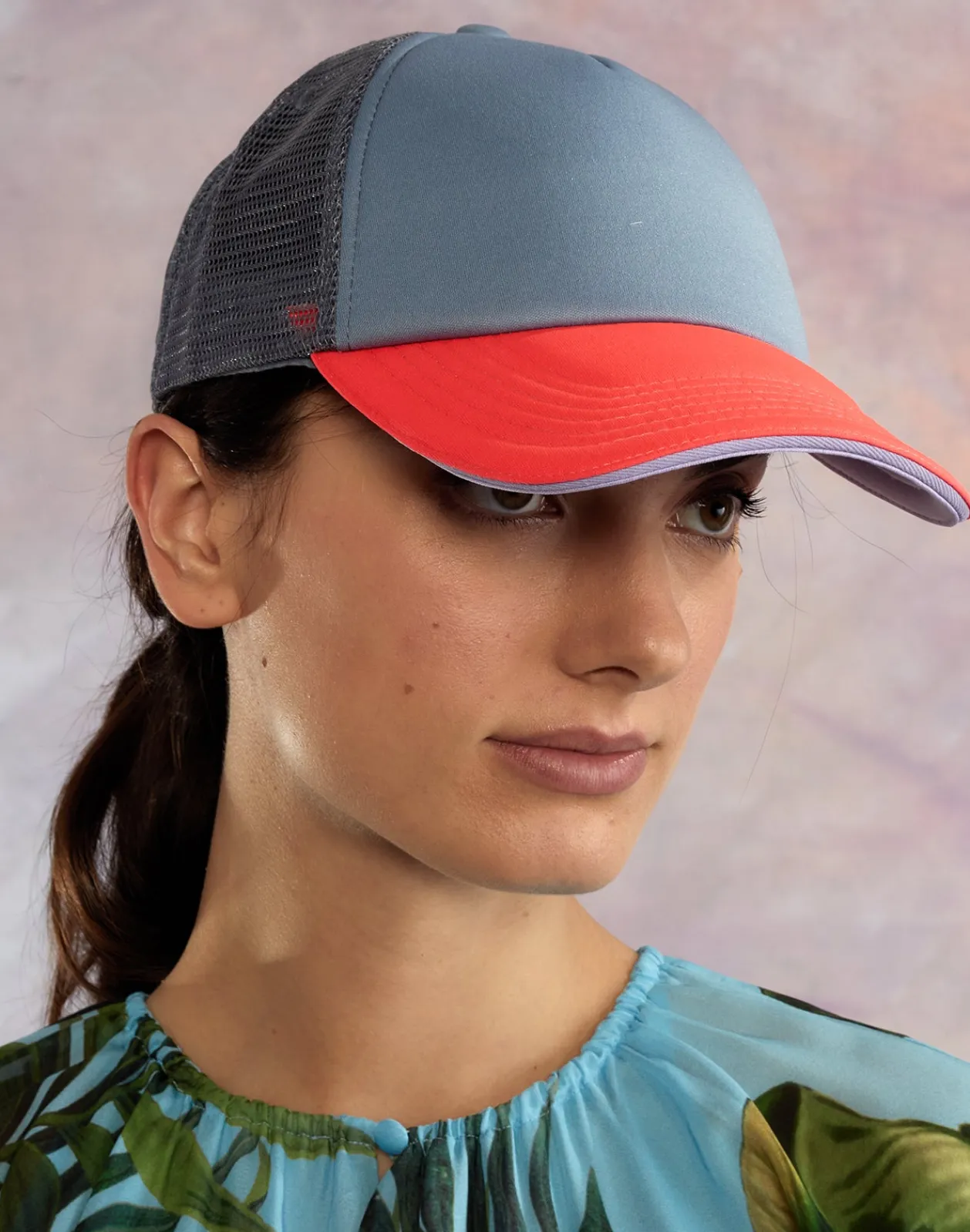 Fashion Cynthia Rowley Colorblock Trucker Hat VRBUBU