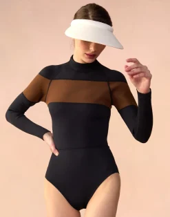 Best Cynthia Rowley Color-block Wetsuit BLKBR