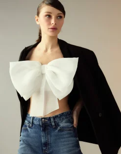 Sale Cynthia Rowley Cupid's Bow Bandeau White