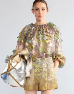 Discount Cynthia Rowley Dawn Blouse CMLMLT