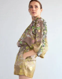 Discount Cynthia Rowley Dawn Blouse CMLMLT