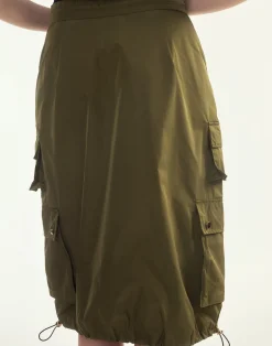 Clearance Cynthia Rowley Deep Pockets Skirt DRKGR