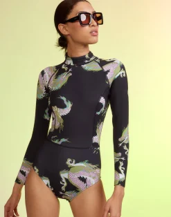 Best Cynthia Rowley Dragon Wetsuit BLKMT