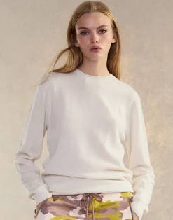 Hot Cynthia Rowley Elea Wool Cashmere Sweater White