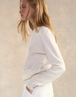 Hot Cynthia Rowley Elea Wool Cashmere Sweater White