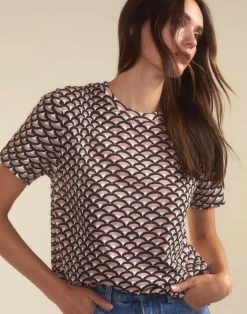 Clearance Cynthia Rowley Fanfare Tee BLKCML