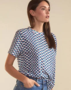 Hot Cynthia Rowley Fanfare Tee NVYWHT