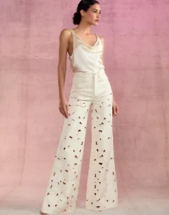 Best Cynthia Rowley Flora Cutout Jeans NATRL