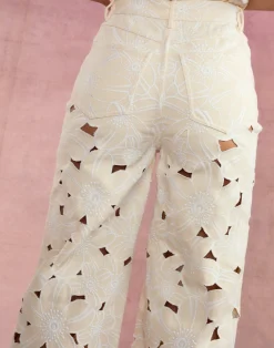Best Cynthia Rowley Flora Cutout Jeans NATRL