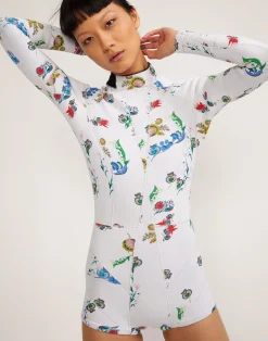 Hot Cynthia Rowley Garden Floral High Tide Wetsuit WHTBQ
