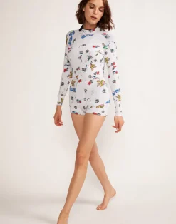 Hot Cynthia Rowley Garden Floral High Tide Wetsuit WHTBQ