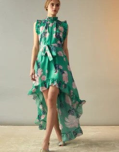 Outlet Cynthia Rowley Garden of Eden Dress GRNFL