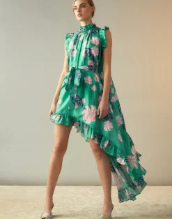 Outlet Cynthia Rowley Garden of Eden Dress GRNFL
