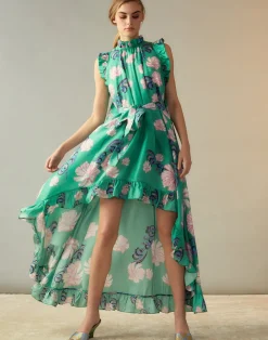 Outlet Cynthia Rowley Garden of Eden Dress GRNFL