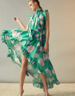 Outlet Cynthia Rowley Garden of Eden Dress GRNFL