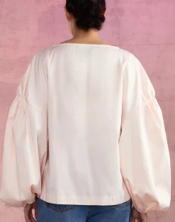 Best Cynthia Rowley Geneva Cotton Blouse PINK