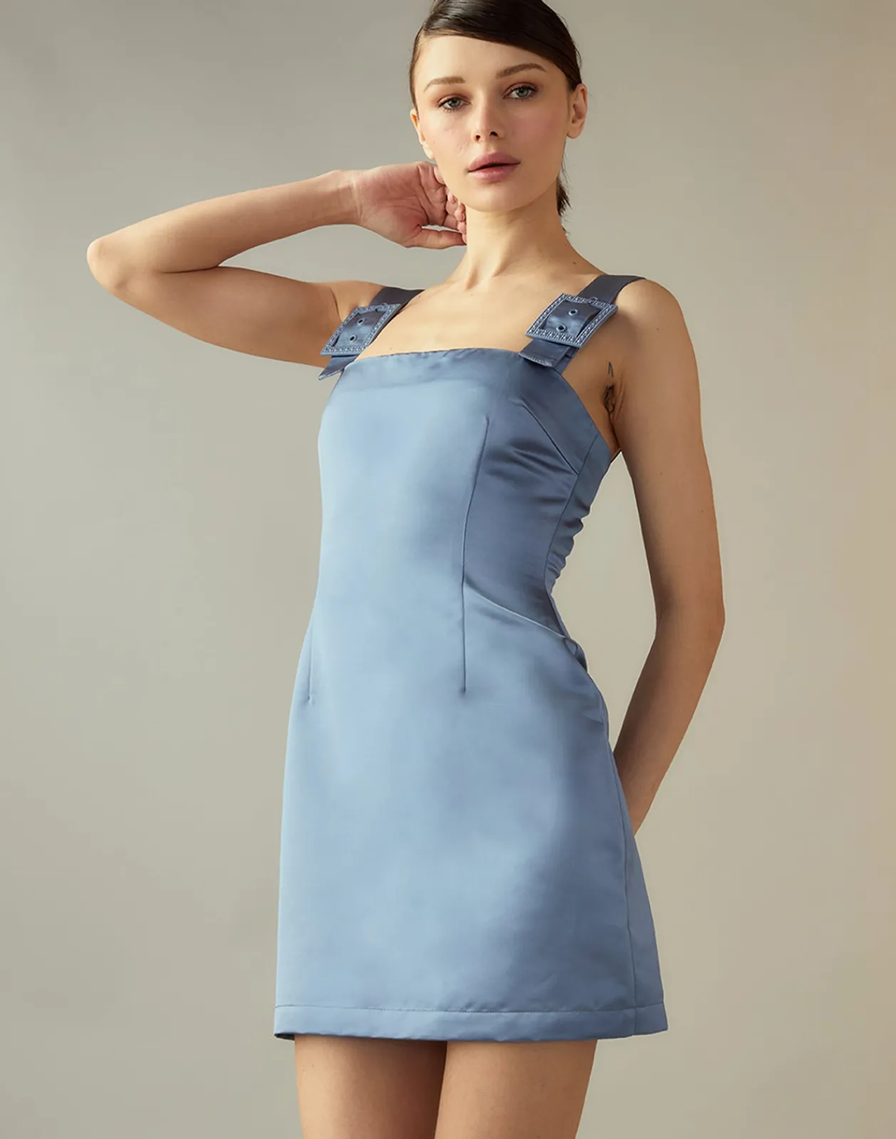 Best Cynthia Rowley Gigi Satin Dress GRAY