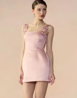 Hot Cynthia Rowley Gigi Satin Dress MAUVE