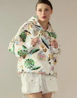 Discount Cynthia Rowley Gilded Garden Sweatshirt WHTML