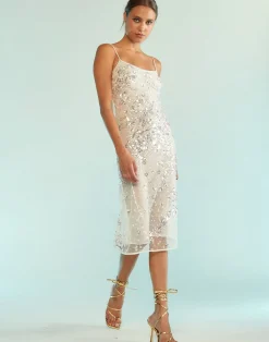 Hot Cynthia Rowley Gisele Beaded Dress White