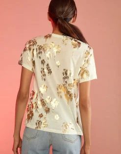 Online Cynthia Rowley Gold Foil T-Shirt WHGLD
