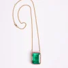 Sale Cynthia Rowley Green Topaz and Pink Tourmaline Pendant