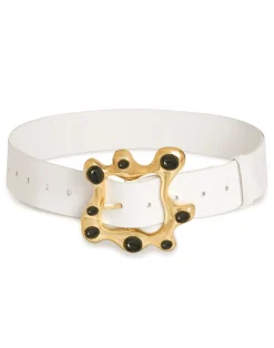 Hot Cynthia Rowley Hidden Gem Belt WHTBLK