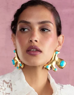 Sale Cynthia Rowley Hidden Gem Earrings TURQU
