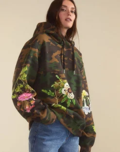 New Cynthia Rowley In Plain Sight Hoodie GRNCAM