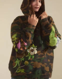 New Cynthia Rowley In Plain Sight Hoodie GRNCAM
