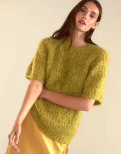 Clearance Cynthia Rowley Kendal Knit Sweater GREEN