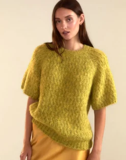Clearance Cynthia Rowley Kendal Knit Sweater GREEN