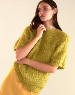 Clearance Cynthia Rowley Kendal Knit Sweater GREEN