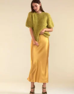 Clearance Cynthia Rowley Kendal Knit Sweater GREEN
