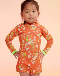 New Cynthia Rowley Kids Floral Wetsuit ORGMT