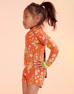 New Cynthia Rowley Kids Floral Wetsuit ORGMT