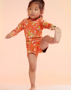 New Cynthia Rowley Kids Floral Wetsuit ORGMT