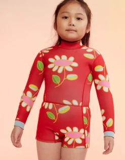 Best Cynthia Rowley Kids Floral Wetsuit Red
