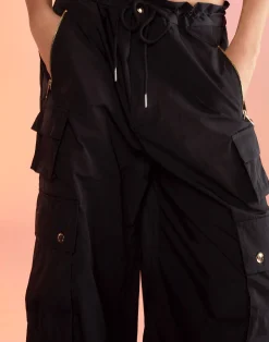 New Cynthia Rowley Kim Cargo Pant BLACK