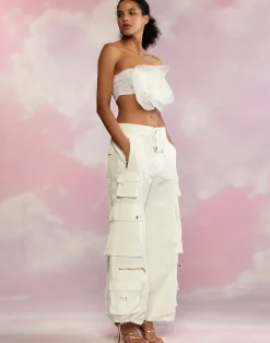 Fashion Cynthia Rowley Kim Cargo Pant White