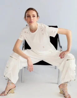 Fashion Cynthia Rowley Kim Cargo Pant White