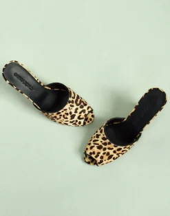 Fashion Cynthia Rowley Leopard Pony Hair Wedges LEOPD