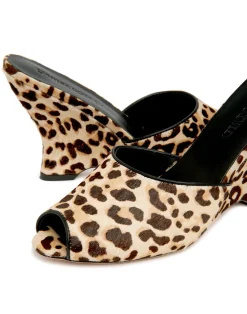 Fashion Cynthia Rowley Leopard Pony Hair Wedges LEOPD