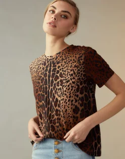 Online Cynthia Rowley Leopard Tee LEOPD